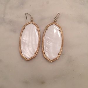 White Kendra Scott Earrings