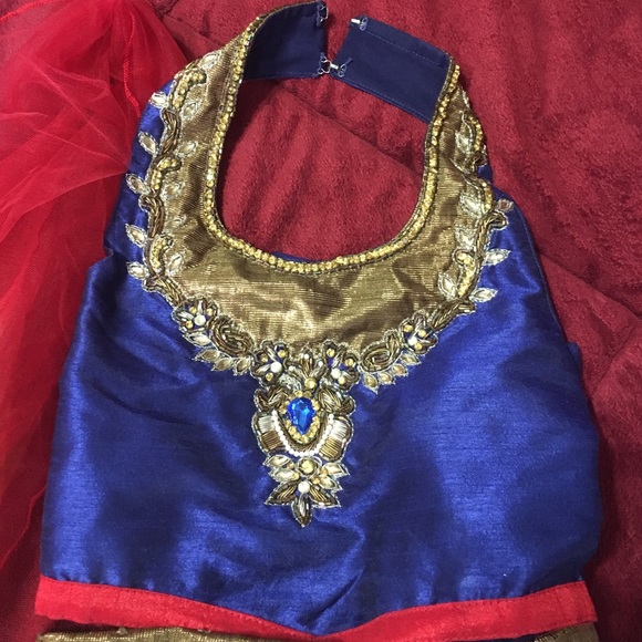 Little girl multicolored chaniya-choli - Picture 2 of 3