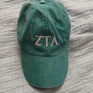 Teal Zeta Tau Alpha baseball hat