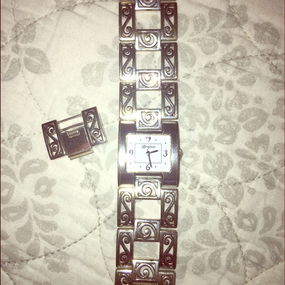 Brighton Silver Square Watch