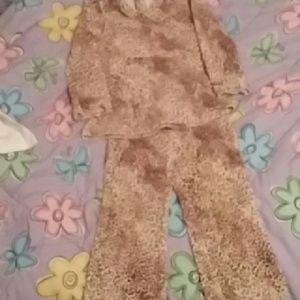 Cheetah Print Fleece Set