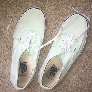 light teal vans