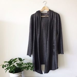 DIVIDED Heather Grey Long Cotton Shrug/Jacket, S