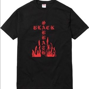 *NEW* Supreme Black Sabbath Cross Tee Sz Large