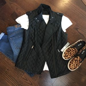 🆕Faux Leather Moto Vest 🏍