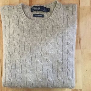 POLO Ralph Lauren 100% Cashmere Cable Knit Sweater