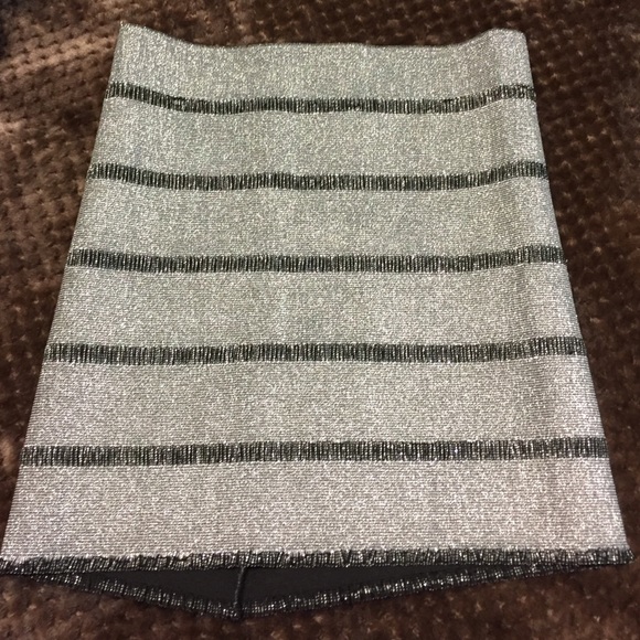 Silver/black skirt