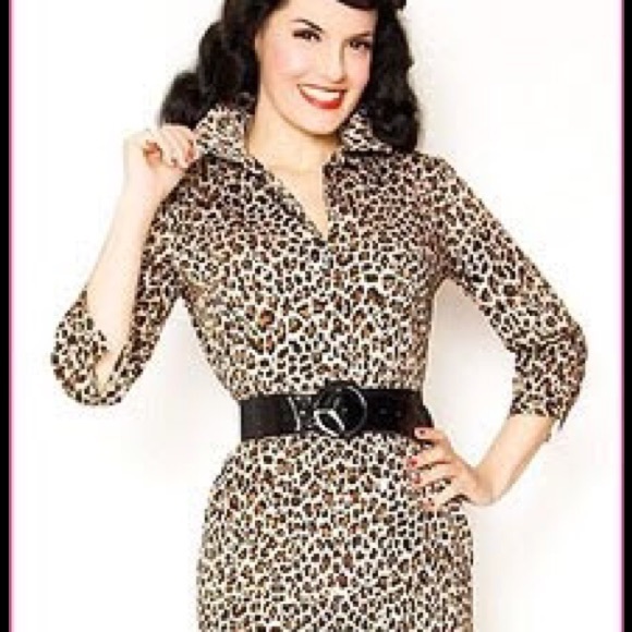 Bernie Dexter Dresses & Skirts - NWOT Bernie Dexter Leopard dress XXL retro pinup