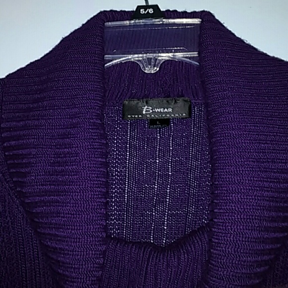 Purple cowl neck sweater - Picture 3 of 4