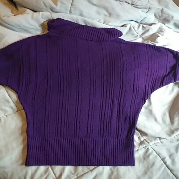 Purple cowl neck sweater - Picture 4 of 4