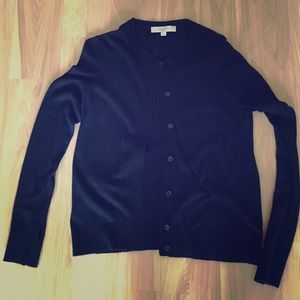 LOFT sz M black sweater cardigan