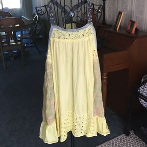Free People - Large Yellow & Jean Tunic