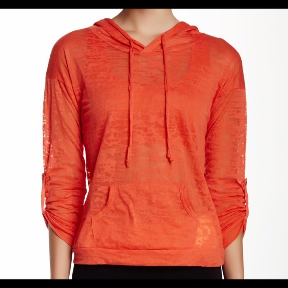 Electric Yoga Coral Burnout Hoodie