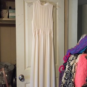 Long cream/ivory sheer dress