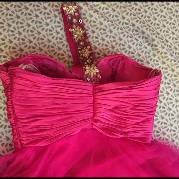 Hot Pink homecoming dress - Picture 2 of 3