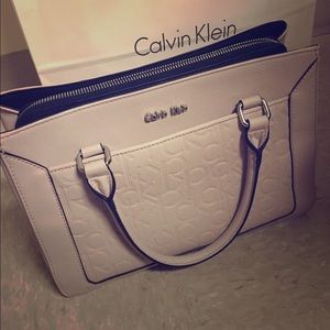 Pale pink Calvin Klein handbag w/ matching wallet
