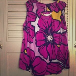 Purple floral top Sz. 3xl