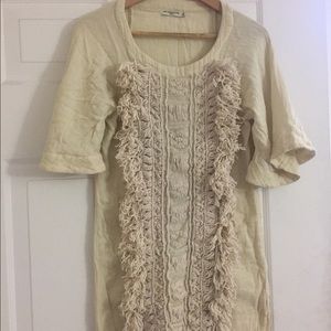 Mes demoiselles cream dress in size 38 (US Medium)
