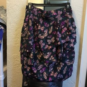 Butterfly print skirt for h&m