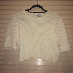 Chloe Knit Cream Top