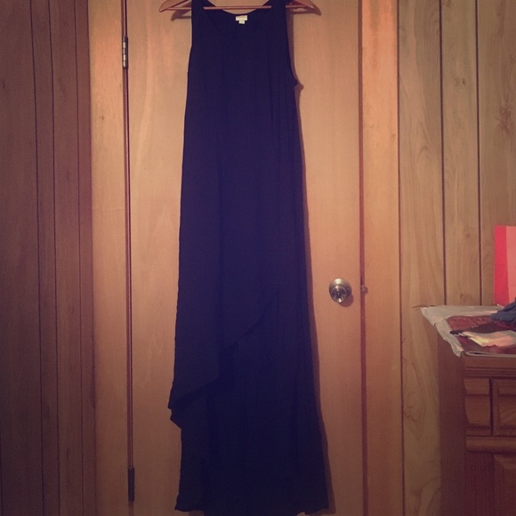 Merona black maxi dress - gauze material - size L