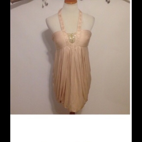 Blush Bubble Hem Dress