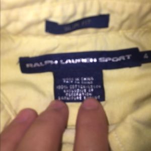 Yellow Ralph Lauren Button Up