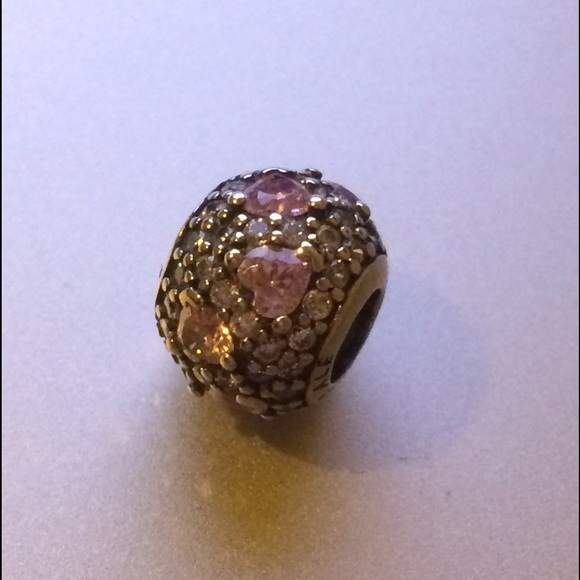 ✨NEW✨Pandora Charm - Shimmering Heart/Pink & Clear - Picture 4 of 4