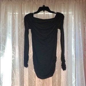 Grey Bebe Long Sleeve Shirt