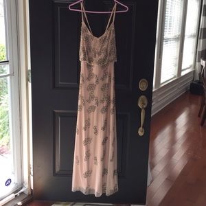 Adrianna Papell beaded blouson gown