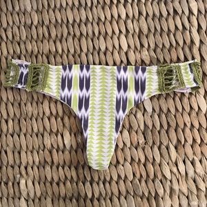 Acacia swimwear crochet bottom size small