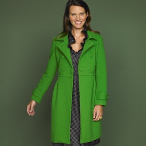 j crew green coat
