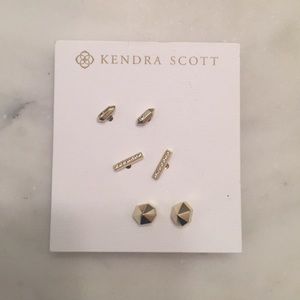 Kendra Scott set of 3 studs