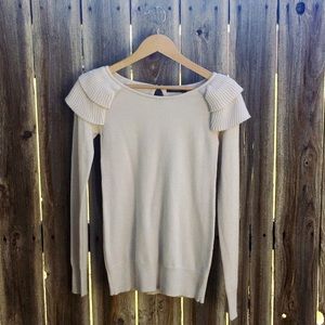 Fitted Cream Sweater