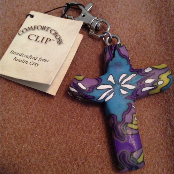 Comfort cross keychain