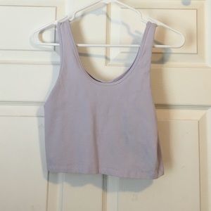 Lavender crop top