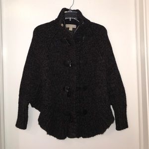 Michael Kors alpaca poncho/jacket sweater