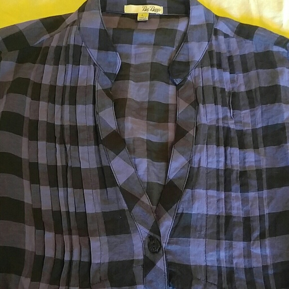 BeBop Plaid tunic top - Picture 2 of 4