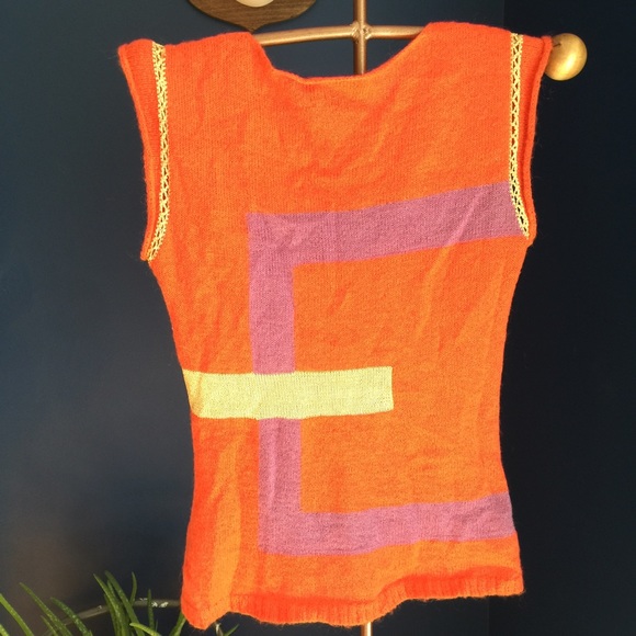 Vintage 1960's sweater shirt - Picture 4 of 4