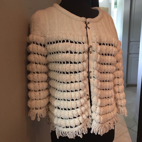 Super soft fun white jacket