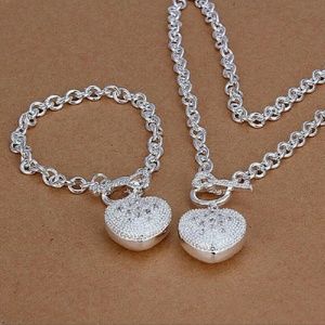 Sterling Silver 925 Bracelet & Necklace set