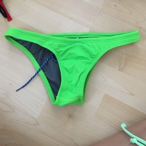 Jolyn neon green Brazil cut bottom
