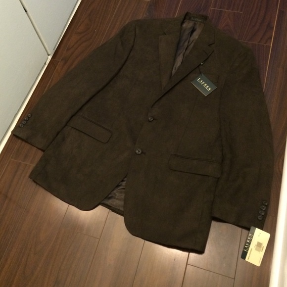 Ralph Lauren Brown Suede Blazer