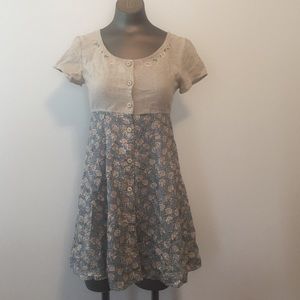 My Michelle Dresses - My Michelle country linen vtg mini dress sz 3 My Michelle Dresses - My Michelle country linen vtg mini dress sz 3