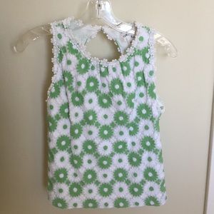 Milly of New York Embroidered Floral Tank