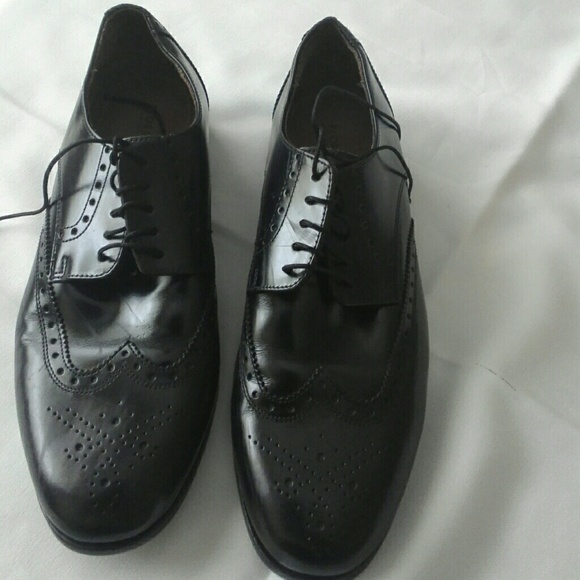 Florsheim black xford shoes size 9D