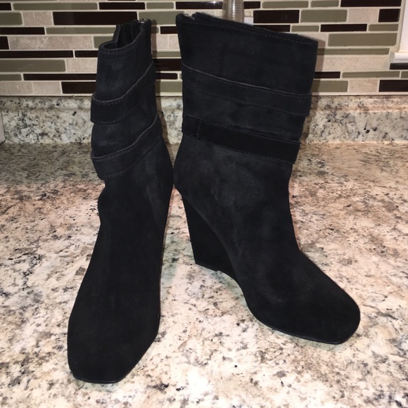 Michael Kors black suede Parker boot - Picture 1 of 4
