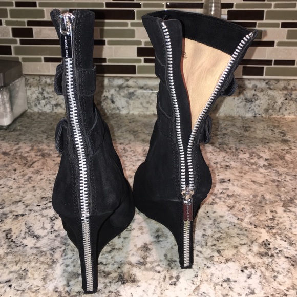 Michael Kors black suede Parker boot - Picture 3 of 4