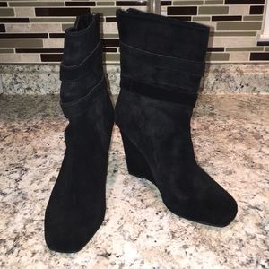Michael Kors black suede Parker boot