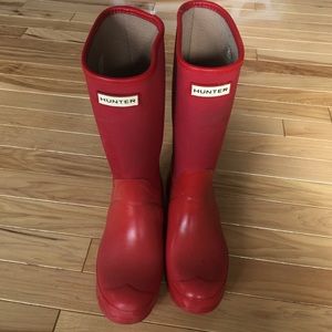 Insulated Red Hunter Boots
